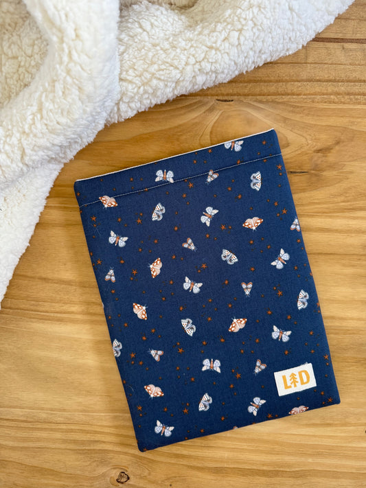 Moths in Navy Sleeve